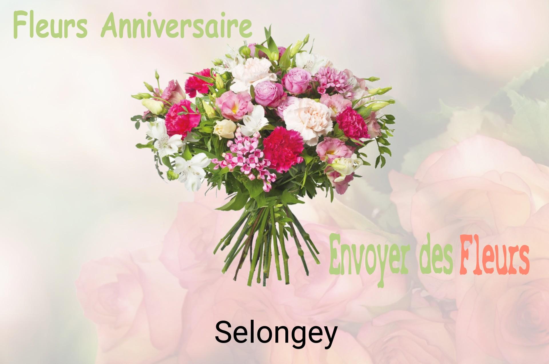 Bouquet de fleurs d’anniversaire livré à Selongey