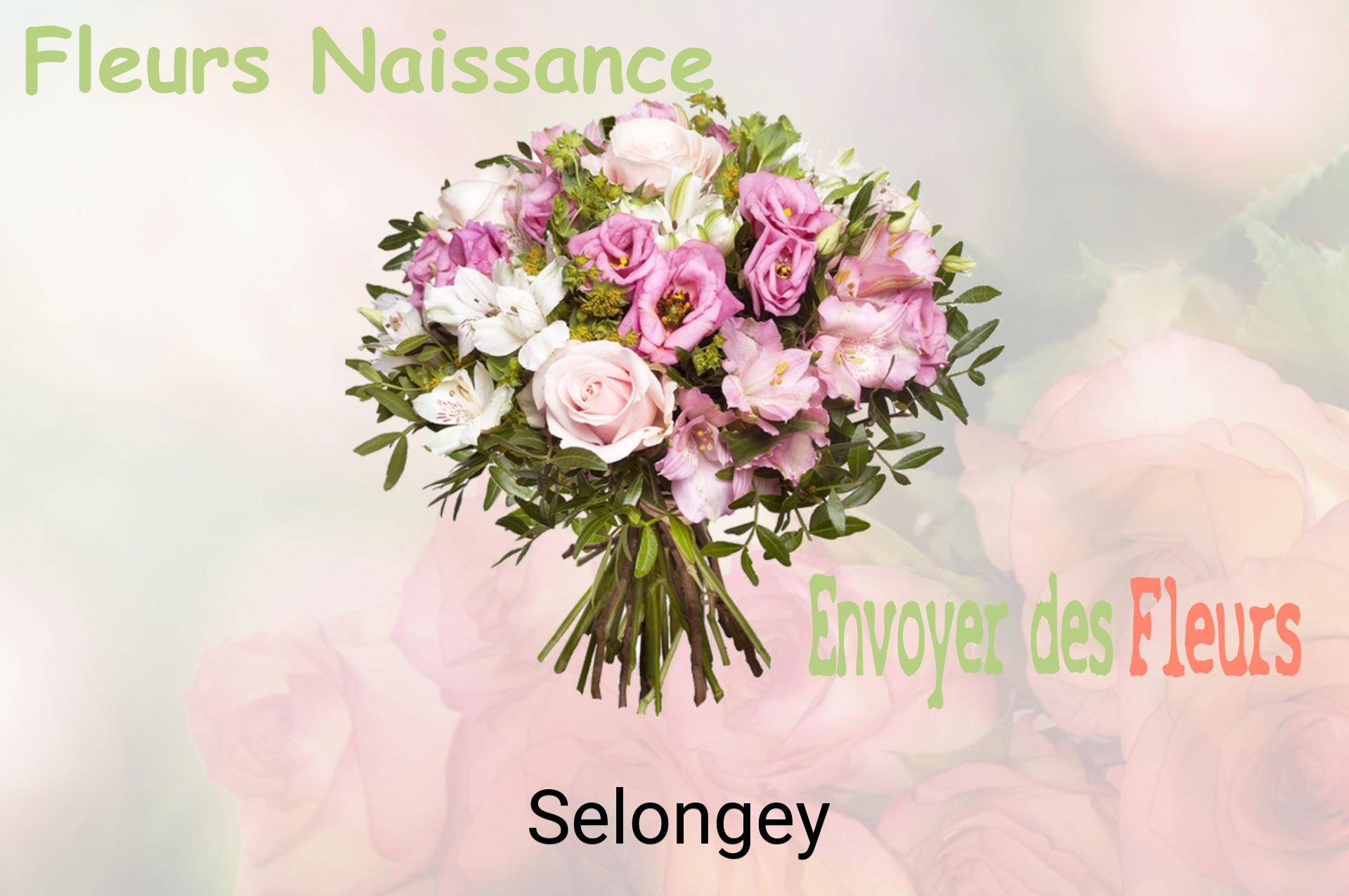 Bouquet de fleurs de naissance livré à Selongey